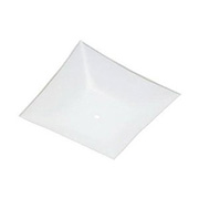 12" Bedroom Glass Solid White