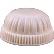 White Plastic Cap Nut