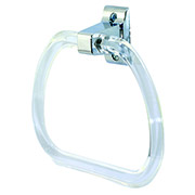 Towel Ring Chrome W/Lucite Ring