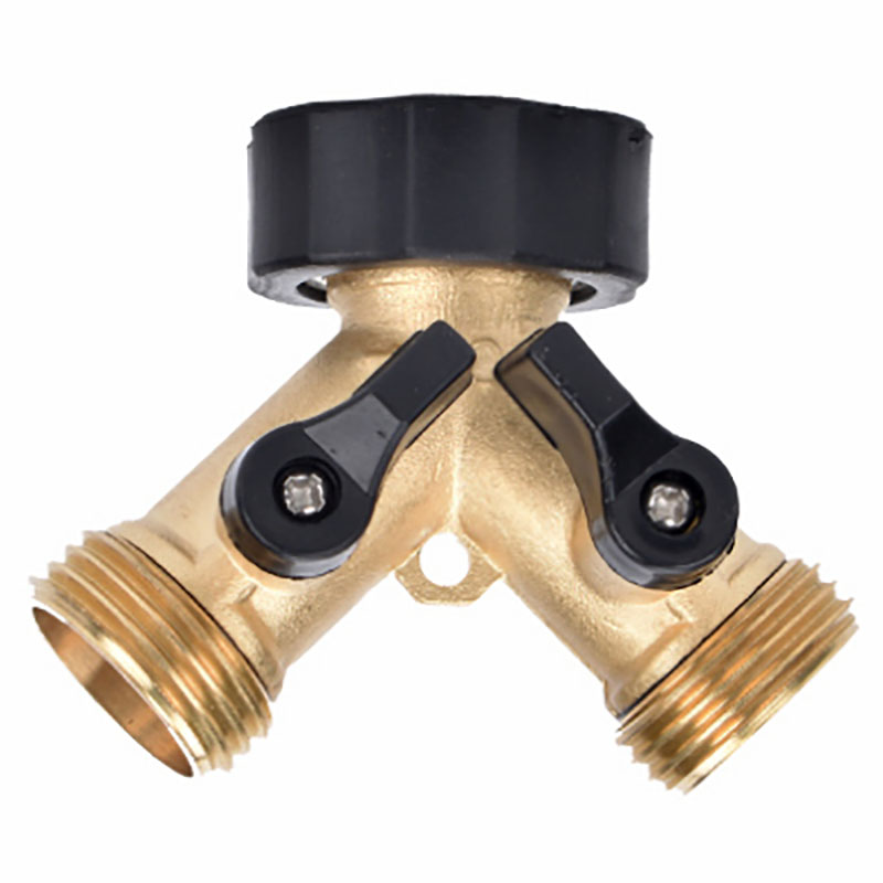 Twin Brass Y Connector