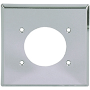 3 Wire Receptacle Plate Chrome