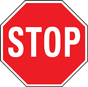 Aluminum Stop Sign 18" X 18"