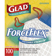 Force Flex 13 Gallon Can Liner Pack100