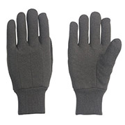 Brown Cotton Jersey Gloves
