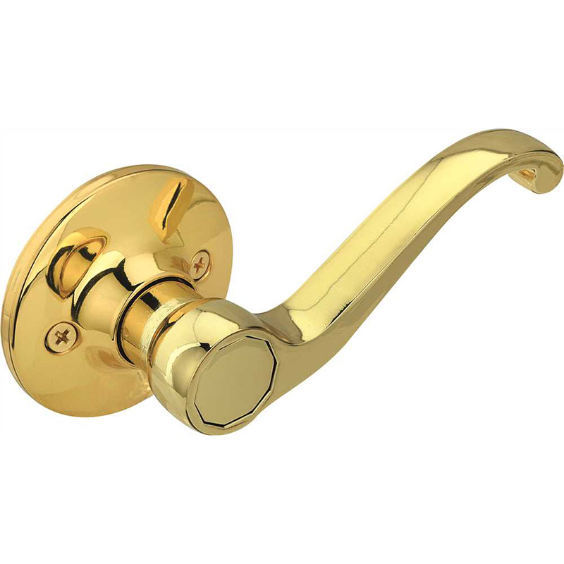 Decorative Lever Dummy Knob Polished Brass