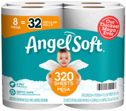 Angel Soft Toilet Paper - 8 Pack