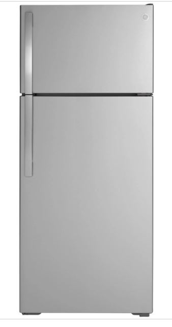 GE 17.5 CF Top Freezer Refrigerator W/Ice Maker SS