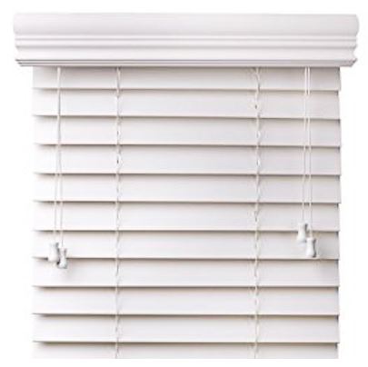 WHITE FAUX WOOD BLIND