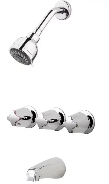 3 HANDLE PRICE PFISTER TUB SHOWER FAUCET
