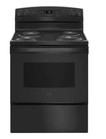 HOTPOINT ELECTRIC RANGE STANDARD CLEAN OVEN BLACK