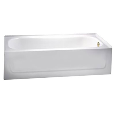 5' White Porcelain Bath Tub Lh