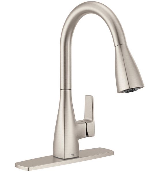 CFG SLATE SPOT RESISTANT STAINLESS STEEL PULL DOWN KITCHEN FAUCET