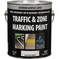 White Traffic & Curb Latex Striping Paint - 1 Gallon