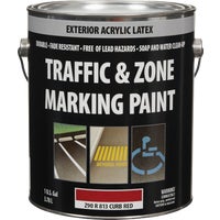 Red Traffic & Curb Latex Striping Paint - 1 Gallon