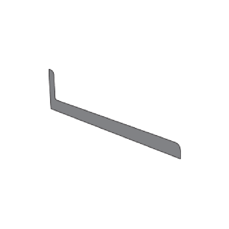 White Left Hand Countertop End Cap