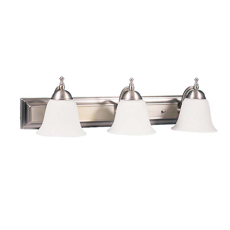 21" Dallas Bell 3 Bulb Vanity Fixture - Satin Nickel