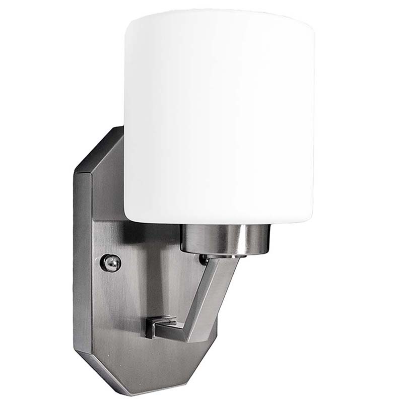 7" Paris 1 Bulb Wall Sconce - Satin Nickel