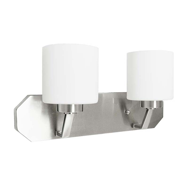 18" Paris 2 Bulb Vanity Fixture - Satin Nickel