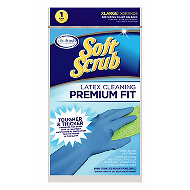 X-Large Soft Scrub Latex Gloves - Pair