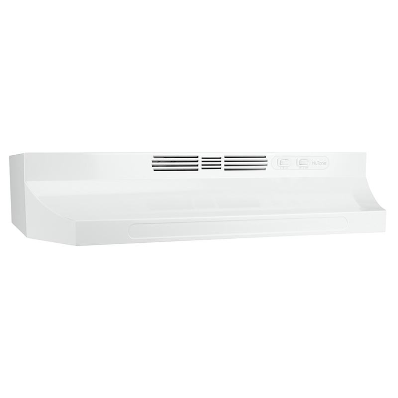24" Nutone Under Cabinet Ductless Range Hood with Light - Stainless Steel