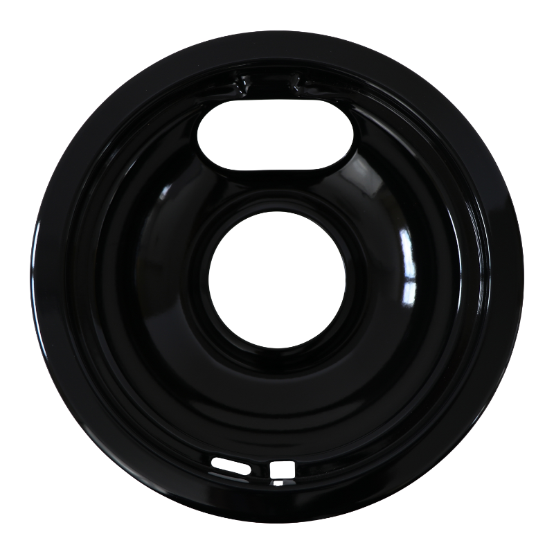 Whirlpool® Black Porcelain Burner Bowls - 8" - SMP8WPP - 6/Pack