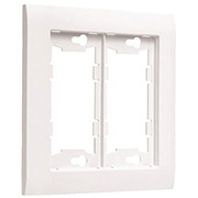 Wallplate Frame 2G Wh 3/Pk