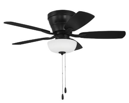 42" Oil Rubbed Bronze Fan with Bowl Light