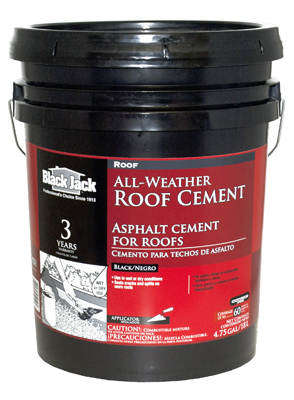 Wet or Dry Plastic Roof Cement 5 Gallon