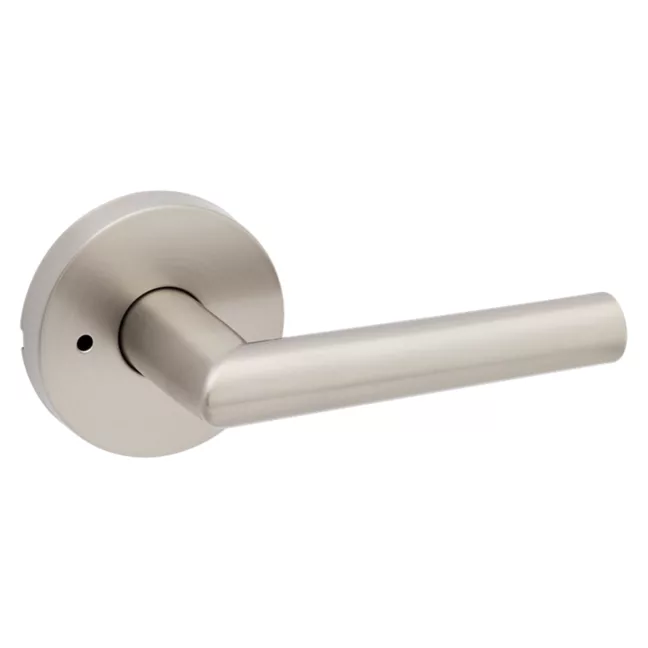 Kwikset 730MIL Milan Privacy Lever - Satin Nickel