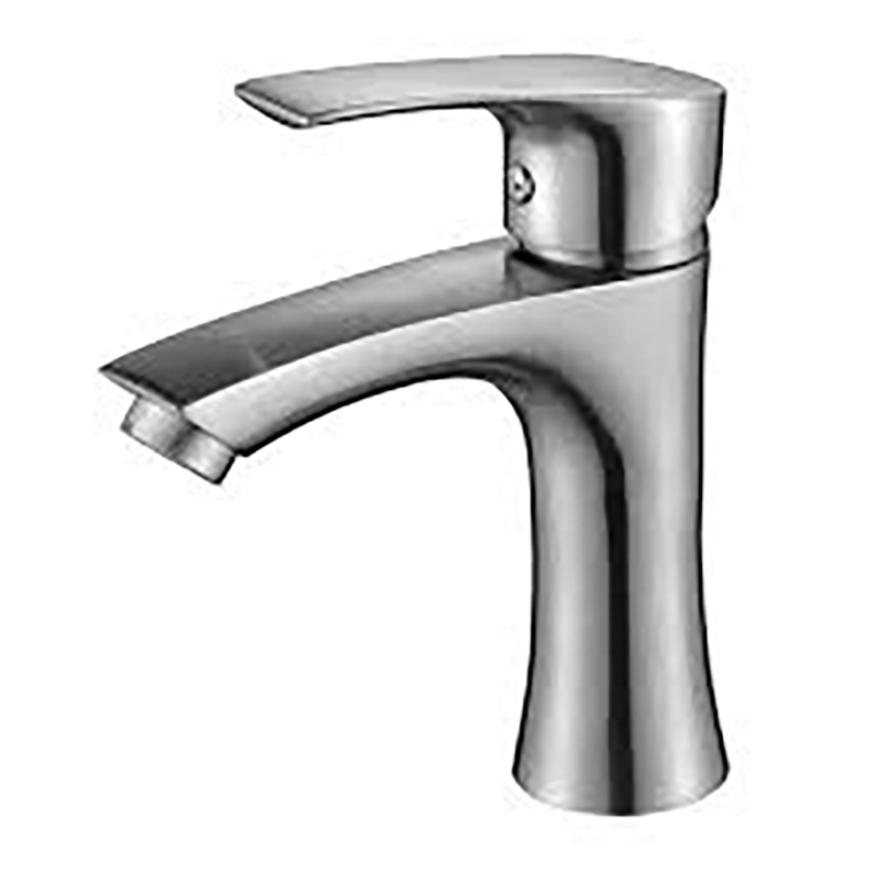 Single Handle Bathroom Basin Faucet - Satin Nickel - With Pop-Up