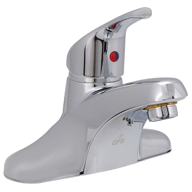 CFG Cornerstone Single Handle Bathroom Faucet - Chrome - Without Pop-Up