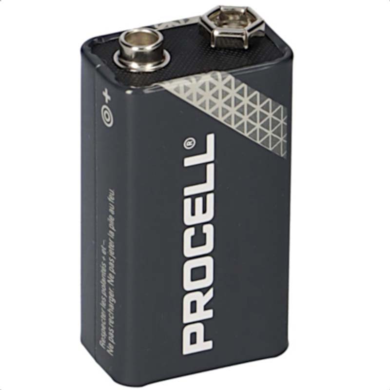 Procell Akaline Batteries - 9 volt - 12/pack