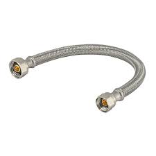 Faucet Supply Line - Stainless Steel - 1/2" compression x 1/2" FIP x 16"