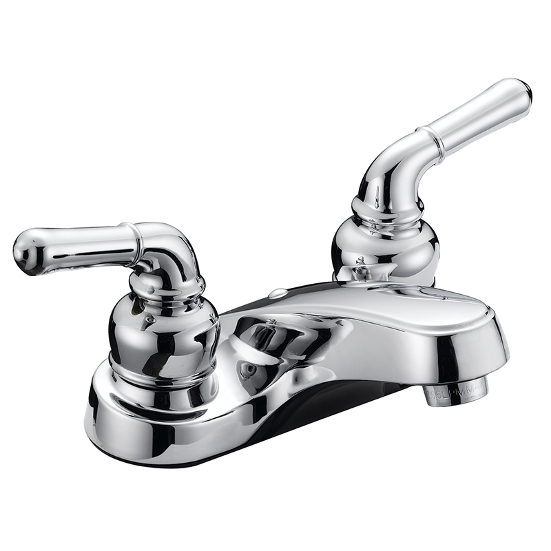 Banner Two Handle Bathroom Faucet - Chrome - With Pop-Up