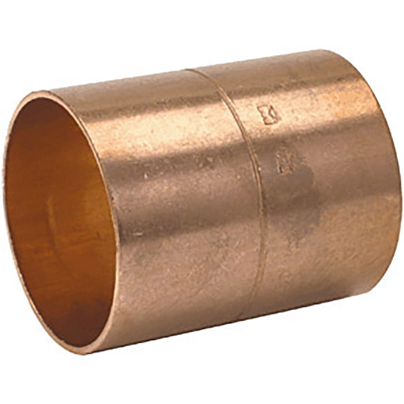 1/2" Copper Coupling with Stop