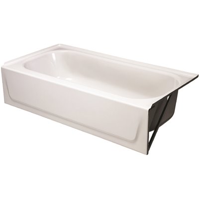 Porcelain Bathtub - Right Drain - White