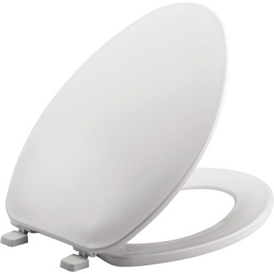 Elongated Toilet Seat - White - Plastic