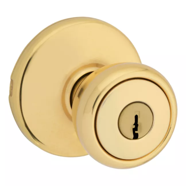 Kwikset Tylo 400T Entry Lock - Polished Brass