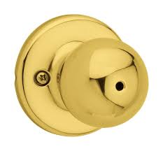 Kwikset Polo 300P Privacy Lock - Polished Brass