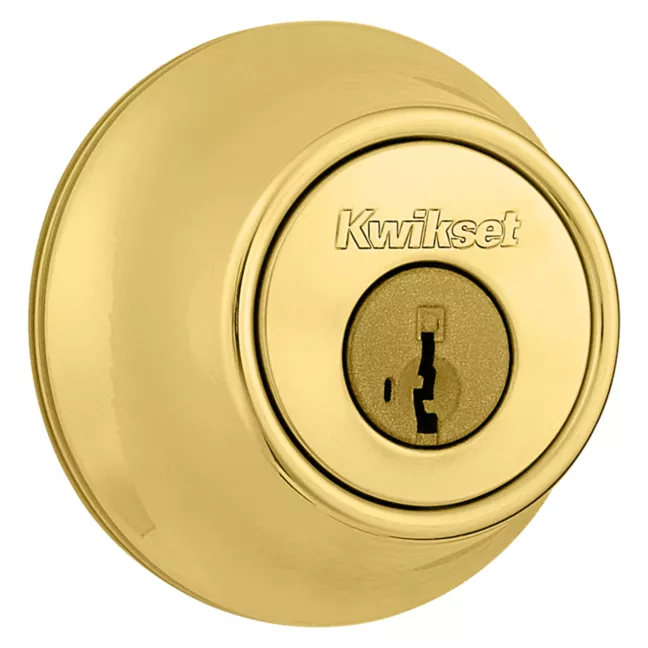 Kwikset 665 Double Cylinder Deadbolt - SmartKey - Polished Brass