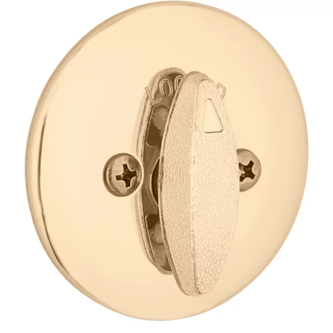 Kwikset 663 One Sided Deadbolt - Polished Brass