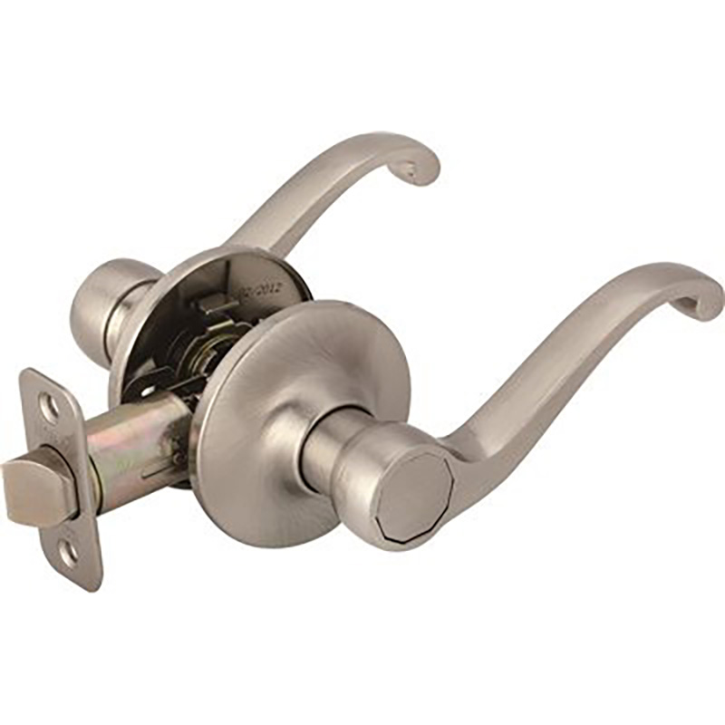 Economy Scroll Passage Lever - Satin Nickel