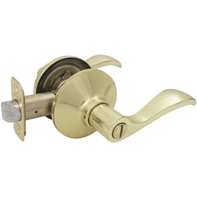 Economy Naples Privacy Lever - Polished Brass