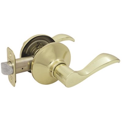 Economy Naples Passage Lever - Polished Brass