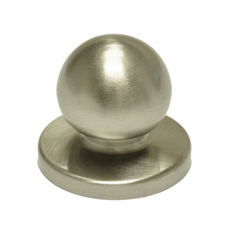 Bifold Door Knob with Backplate - Satin Nickel