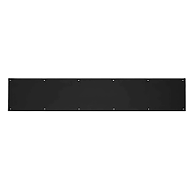 8" x 34" Aluminum Door Kick Plate - Matte Black