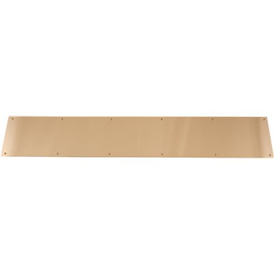 8" x 34" Door Kick Plate - Polished Brass