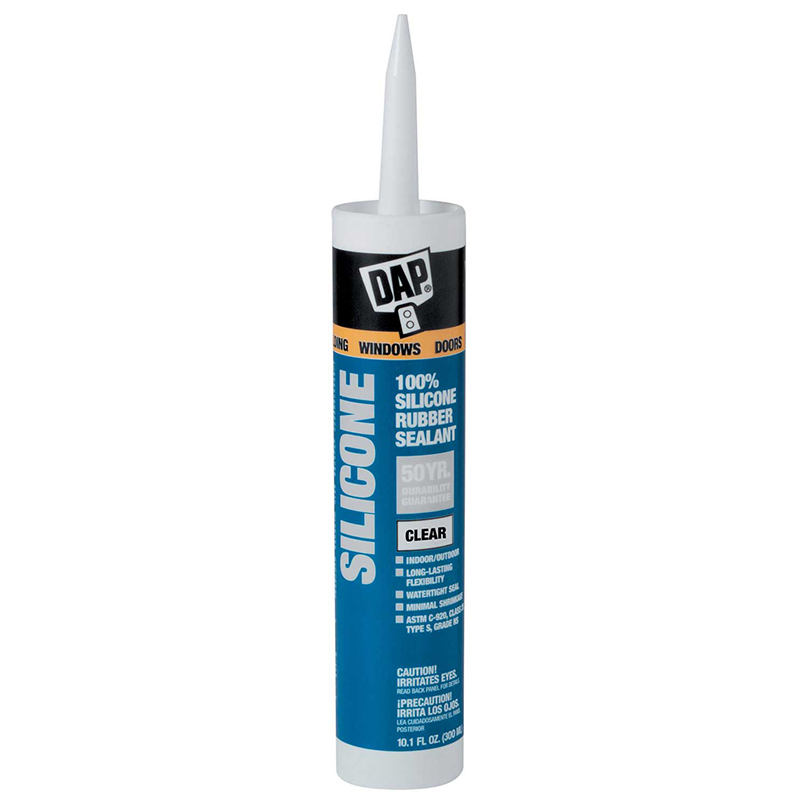 Dap silicone Rubber Sealant - 9.8 oz - Clear