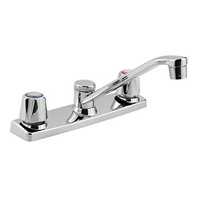 Pfister Two Handle Kitchen Faucet - Chrome - Without Spray