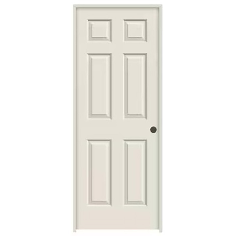 24" x 80" x 1-3/8" HC Primed 6 Panel Pre-Hung Interior Door Unit - Left Hand